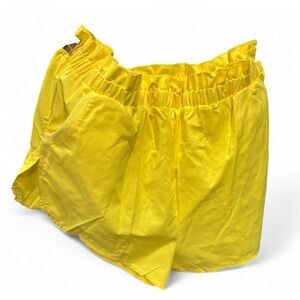 Women's Vintage/Retro Yellow High Waist‎ Shorts Euc Large